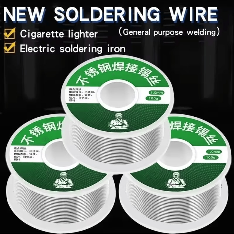 WeldEase LowTemp Solder Rods NoFlux Easy Melt Universal Repair Welding Wire 2