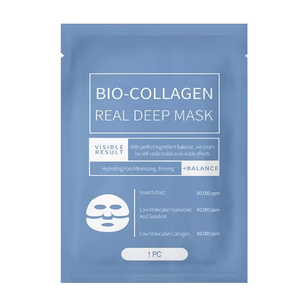 GlowLift Bio Collagen Face Mask Korean Brightening AntiAging Sheet Mask Set 3