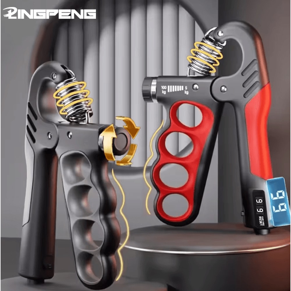 GripMax Pro Adjustable Hand Grip Strengthener 5100KG Forearm Rehab Trainer 0