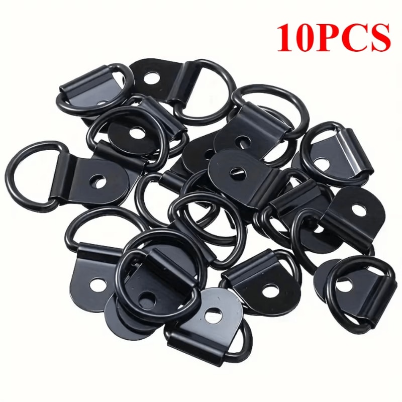 SecureRing HeavyDuty Stainless Steel DRing Tie Down Anchors Universal Cargo Lashing Hooks 110PCS S 1