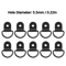 SecureRing HeavyDuty Stainless Steel DRing Tie Down Anchors Universal Cargo Lashing Hooks 110PCS S 3