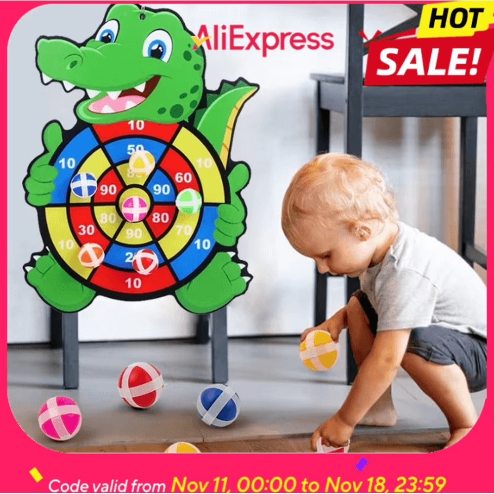 SmartPlay Montessori Dart Board Safe Indoor Velcro Target Game For Kids Ages 37 0