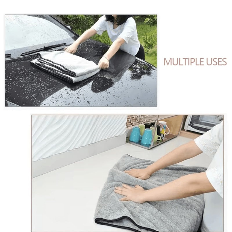 UltraSoft Pro Microfiber Car Drying Towel HighAbsorbent ScratchFree Detailing Cloth 1
