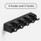 CleanGrip Wall Mounted Mop Holder NoDrill MultiSlot Broom Organizer Rack 3