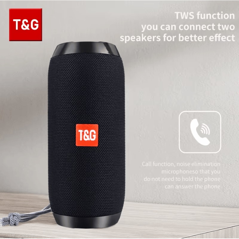 SoundPulse TG117 Portable Bluetooth Speaker Waterproof TWS Stereo Outdoor Sound Box 0