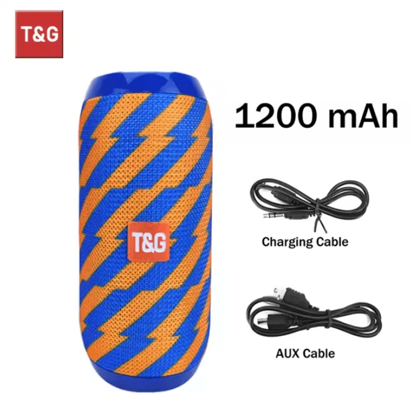 SoundPulse TG117 Portable Bluetooth Speaker Waterproof TWS Stereo Outdoor Sound Box 5