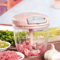 SwiftChop Pro Manual Meat Vegetable Chopper 500900ML PullString Garlic Mincer Food Processor 7