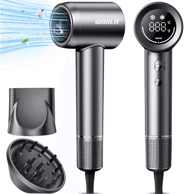 Professional Ionic HighSpeed Hair Dryer With Constant Temperature Control 110V 4
