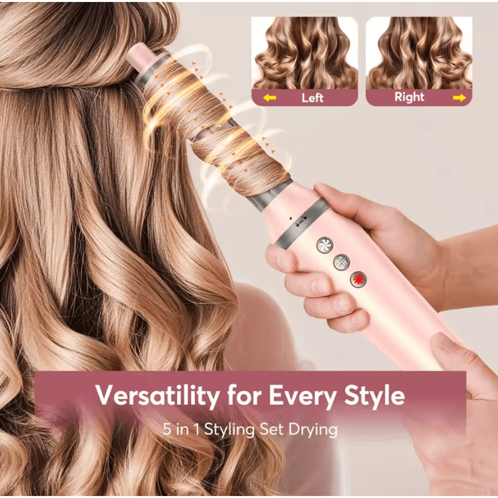 5in1 HighSpeed Hot Air Styler With Auto Curling Travel Bag 3