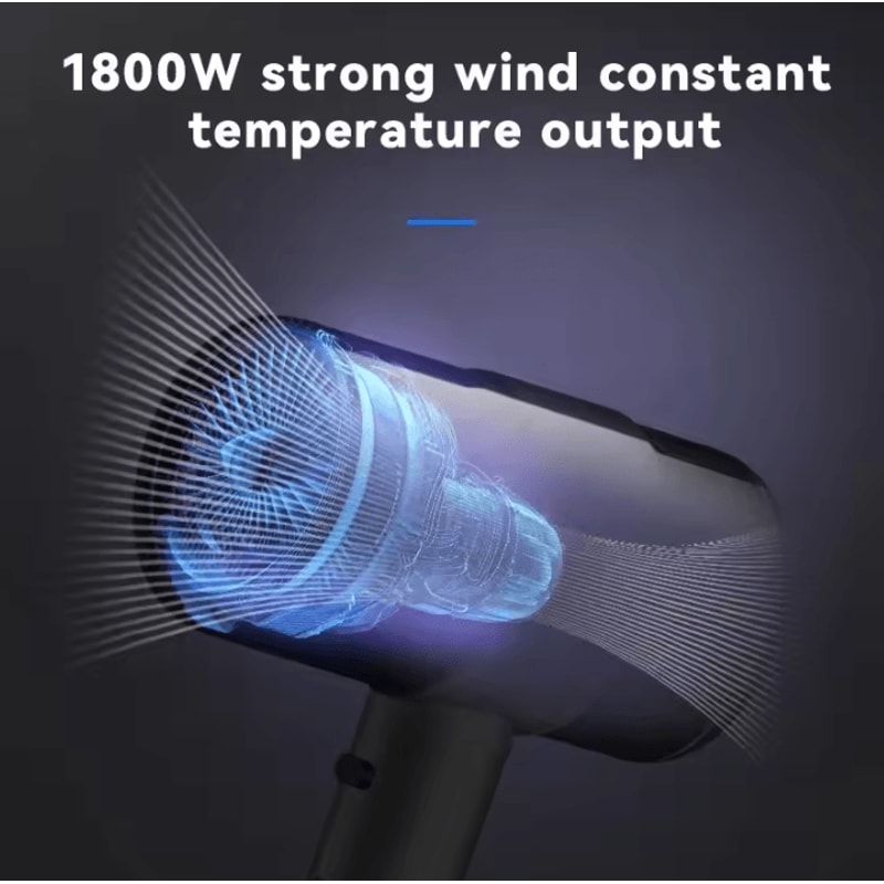 Kemei 1800W Ionic Hair Dryer Lightweight FastDry Blow Dryer With Heat Control 2