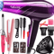 Professional Powerful Ionic Hair Dryer With Hot Cold Control Precision Nozzle 0