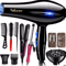 Professional Powerful Ionic Hair Dryer With Hot Cold Control Precision Nozzle 4