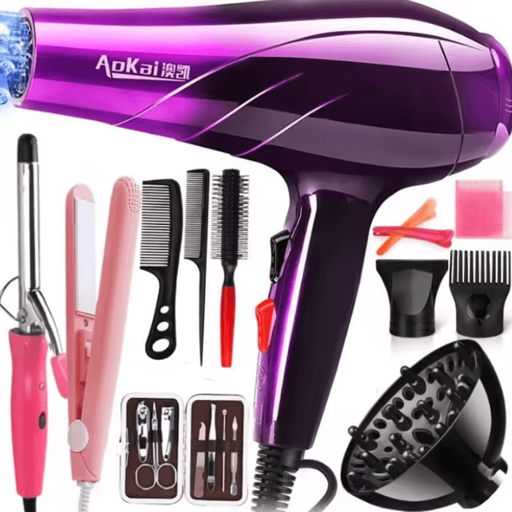 Professional Powerful Ionic Hair Dryer With Hot Cold Control Precision Nozzle 5