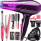 Professional Powerful Ionic Hair Dryer With Hot Cold Control Precision Nozzle 5
