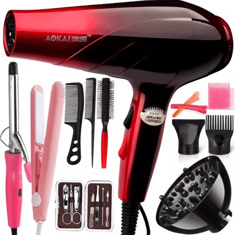 Professional Powerful Ionic Hair Dryer With Hot Cold Control Precision Nozzle 6