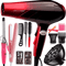 Professional Powerful Ionic Hair Dryer With Hot Cold Control Precision Nozzle 6