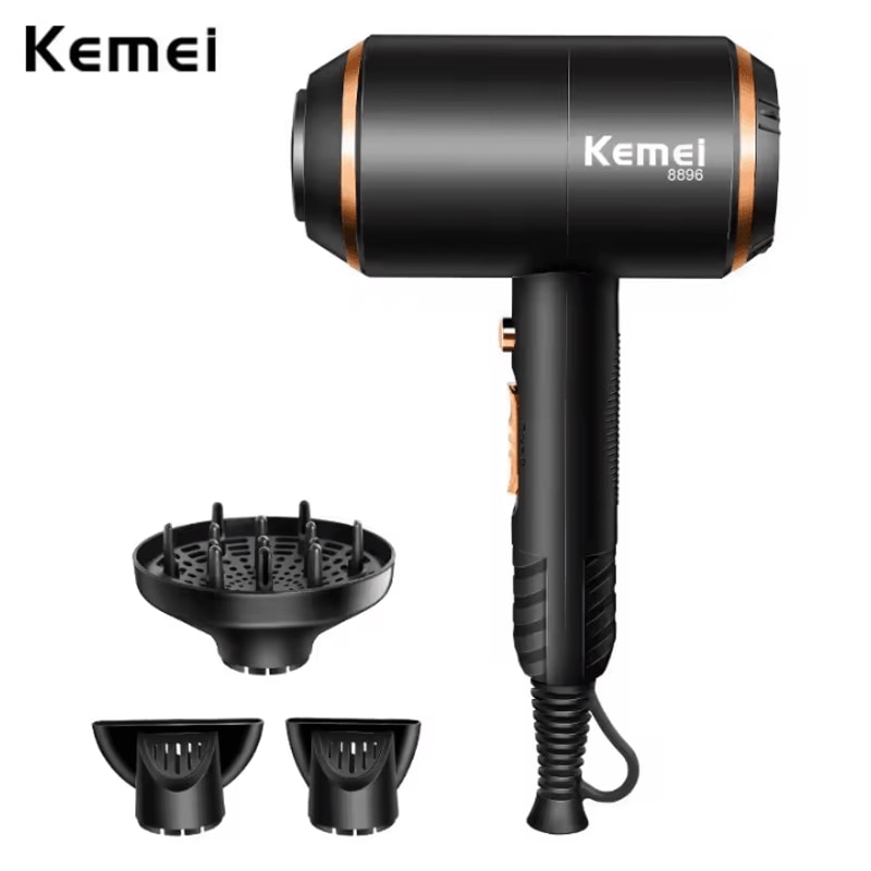 Kemei Professional Ionic Hair Dryer With Overheat Protection FastDry Power 0