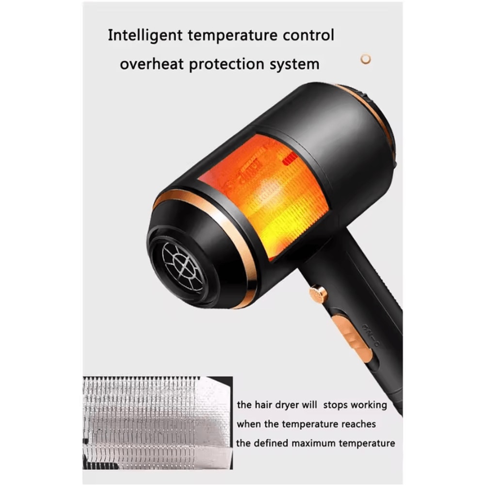 Kemei Professional Ionic Hair Dryer With Overheat Protection FastDry Power 2