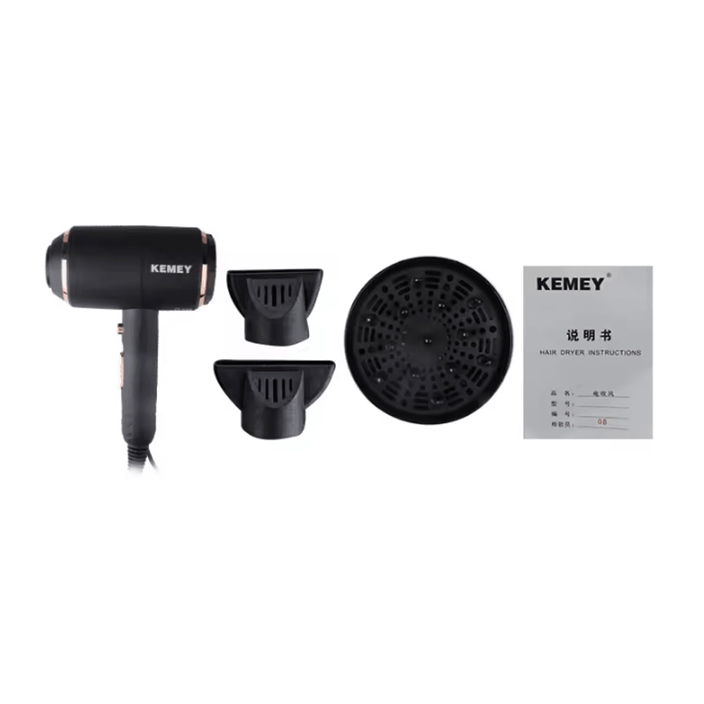 Kemei Professional Ionic Hair Dryer With Overheat Protection FastDry Power 4
