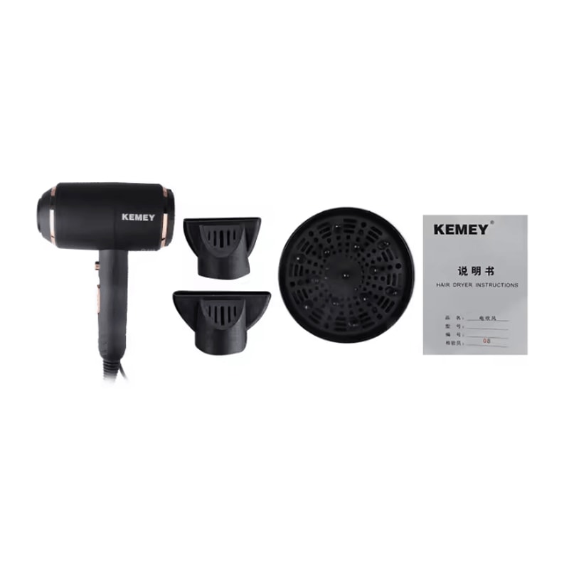 Kemei Professional Ionic Hair Dryer With Overheat Protection FastDry Power 4