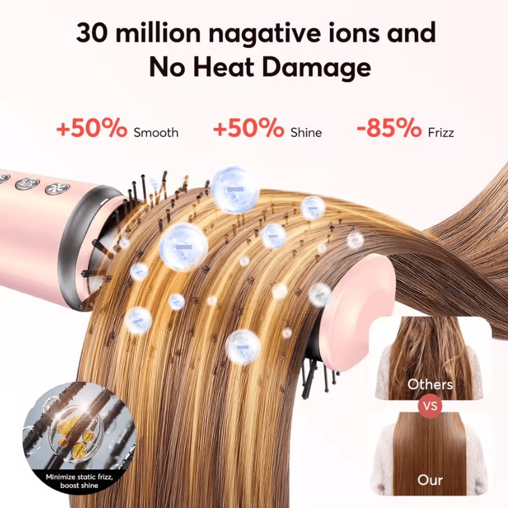 Bopcal 5in1 Ionic Hot Air Brush Styler HighSpeed Dryer Curler Straightener 2
