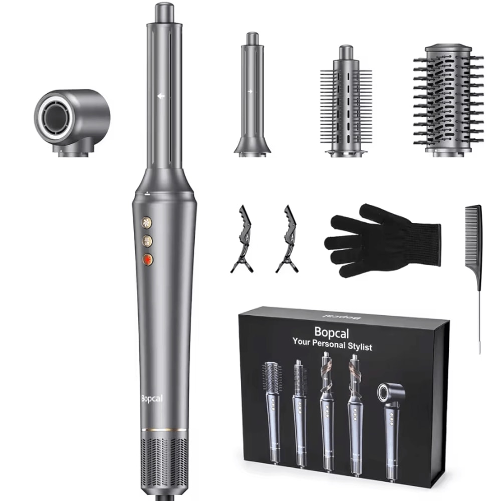 5in1 Professional Air Wrap Hair Styler HighSpeed Hot Air Brush Curling System 6