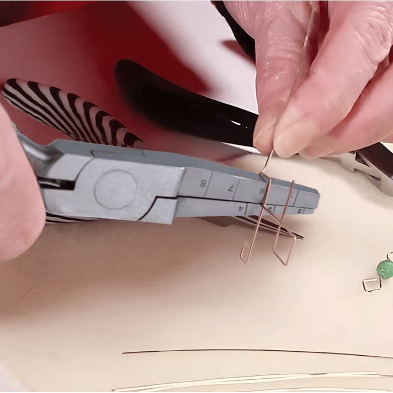 Square Nose Wire Looping Pliers With Measurement Scale 28mm 2