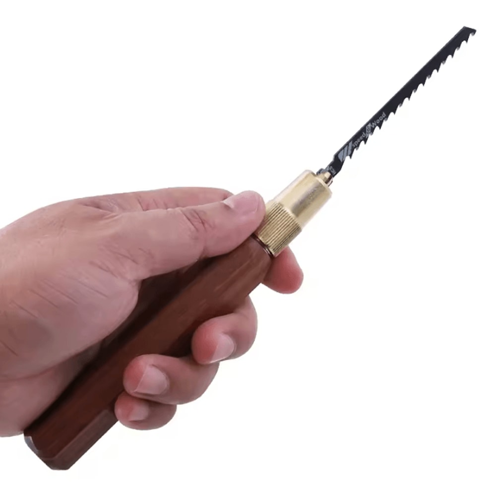 Mini Hand Saw Set With Replaceable HighCarbon Steel Blades Wooden Handle 2