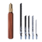 Mini Hand Saw Set With Replaceable HighCarbon Steel Blades Wooden Handle 4