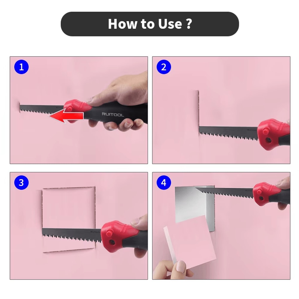 6Inch Folding Drywall Saw Portable Jab Hand Saw For Precision Cuts 1