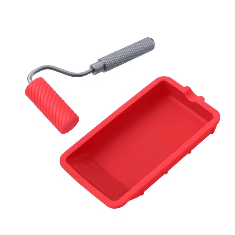 178 Glue Roller Kit With Aluminum Handle Tray Precision Adhesive Applicator Tool 2