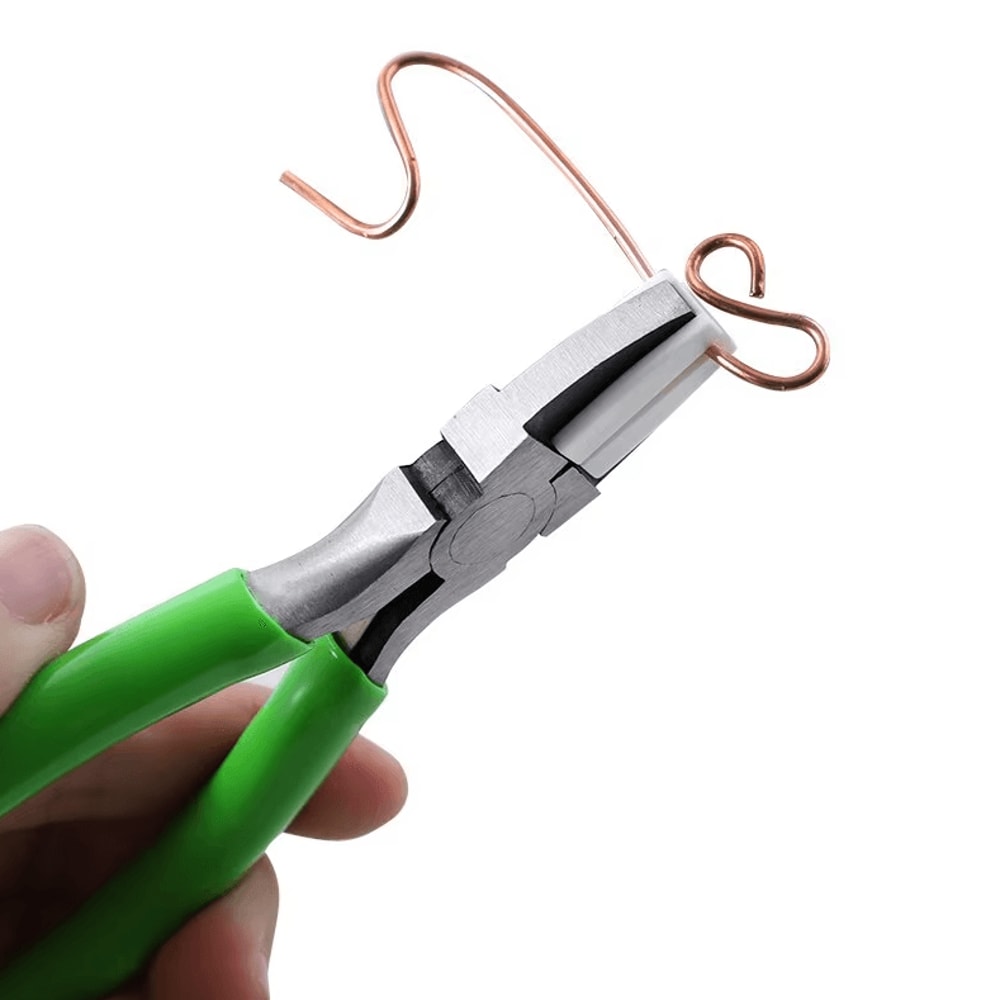 3Piece Jewelry Pliers Set With 6in1 Bail Making Tool Nylon Nose Bent Nose 1