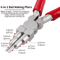 3Piece Jewelry Pliers Set With 6in1 Bail Making Tool Nylon Nose Bent Nose 2