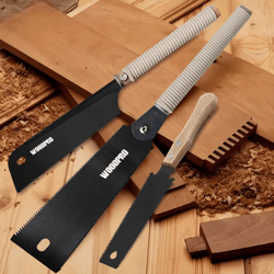 6-inch japanese double-edge pull saw set sk5 precision woodworking tool