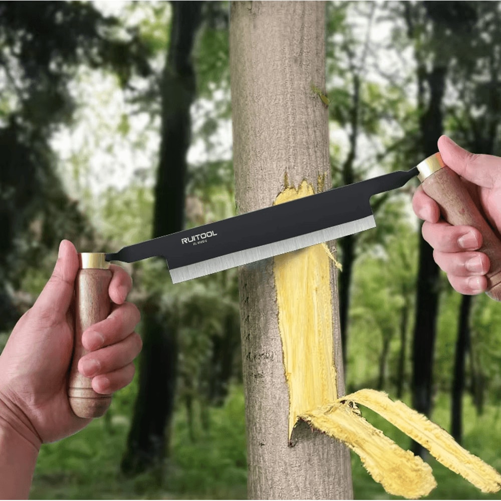 High Carbon Steel Draw Knife Woodworking Tool For Shaping Carving Debarking 2