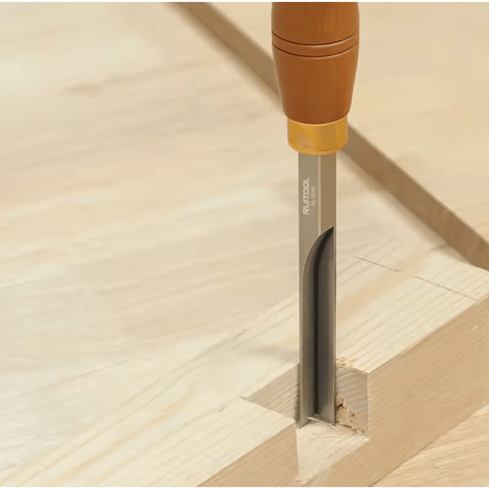 90 Corner Mortise Chisel With 40Cr Steel Blade Beech Wood Handle For Precision Woodworking 1