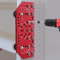 2in1 Shelf Pin Hinge Jig Aluminum Drilling Guide For Cabinet Furniture Installation 0