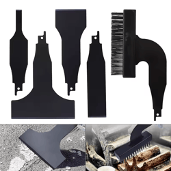 reciprocating saw scraper & wire brush set for rust removal, cleaning & surface prep