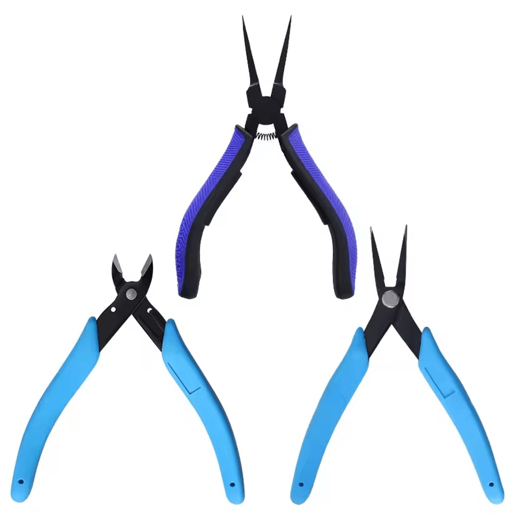 3Piece Jewelry Making Pliers Set With Needle Nose Flat Nose Cutting Tools 4