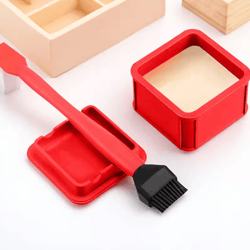 2pcs silicone glue brush kit with sealable glue pod for woodworking & diy projects