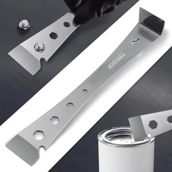 stainless steel multi-purpose pry bar scraper for trim removal, cleaning & diy repairs