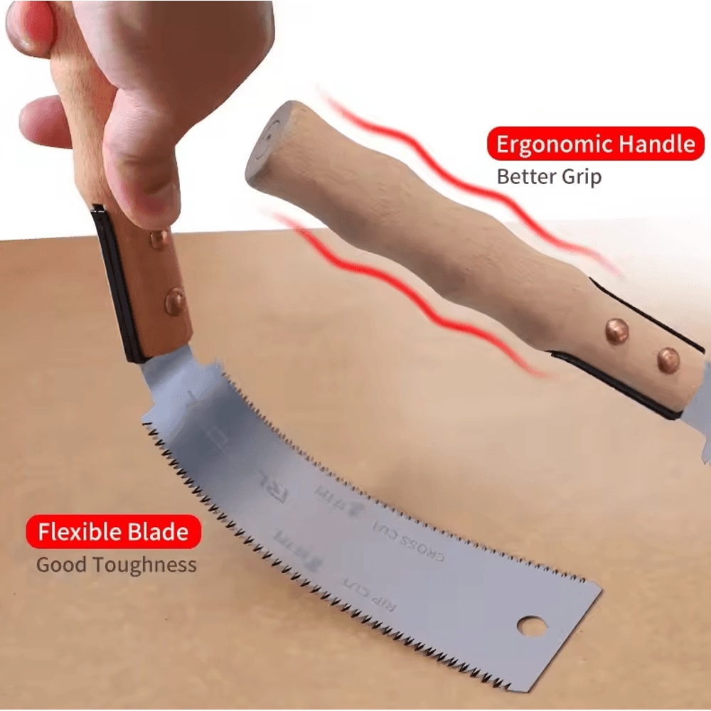 Japanese Ryoba Pull Saw 6Inch DoubleEdge SK5 Woodworking Hand Saw 1417 TPI 4