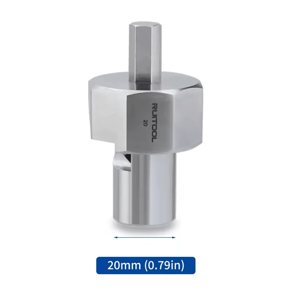Workbench Dog Hole Chamfer Reamer Tool 20mm 34 Stainless Steel Drill Attachment 2