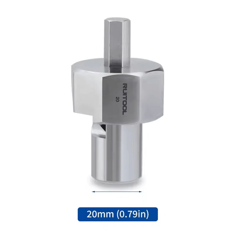 Workbench Dog Hole Chamfer Reamer Tool 20mm 34 Stainless Steel Drill Attachment 2