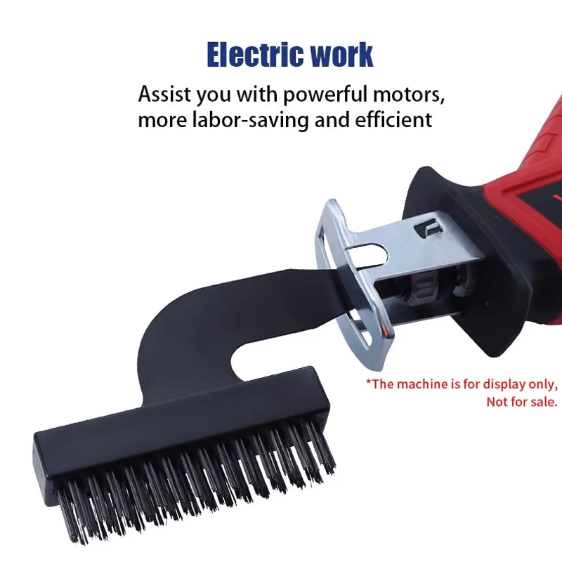 3PCS Reciprocating Saw Wire Brush Attachment Set For Rust Removal Deep Cleaning 3
