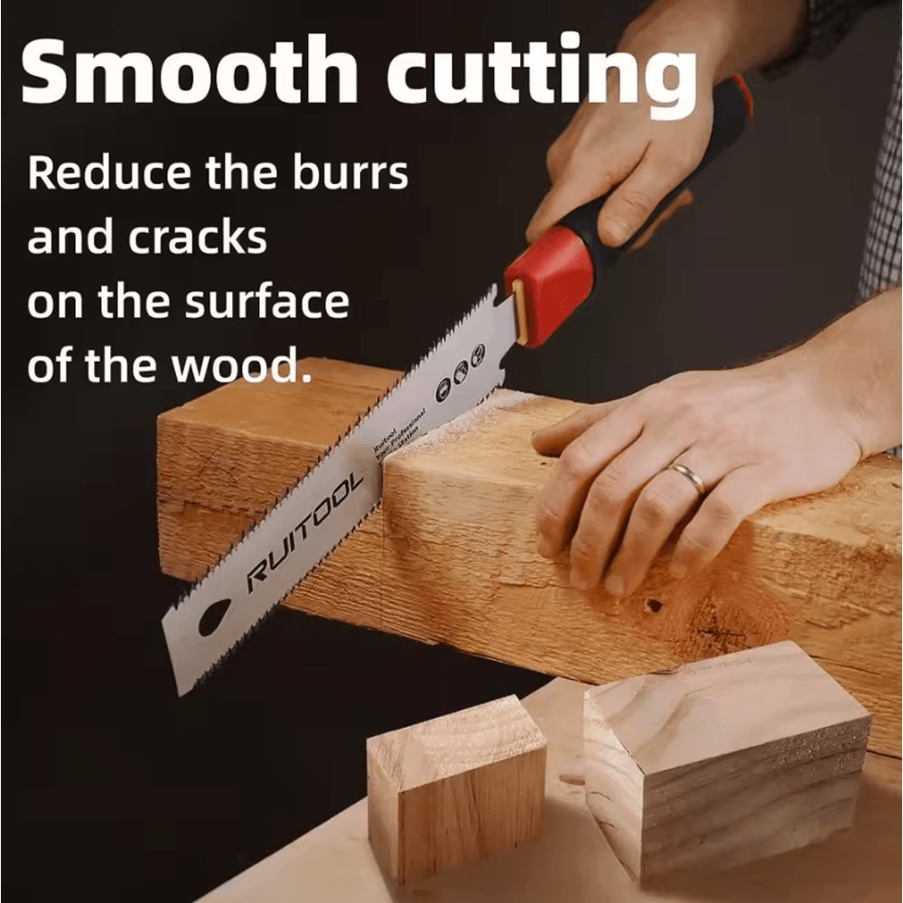 Precision SK5 Japanese Pull Saw UltraFine 3Edge Teeth Folding Woodworking Tool 4