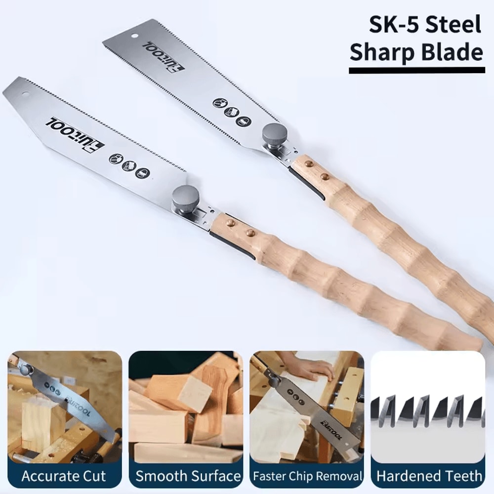 SK5 Precision Japanese Pull Saw 3Edge Teeth Flush Cut Hand Saw With Replaceable Blade 1