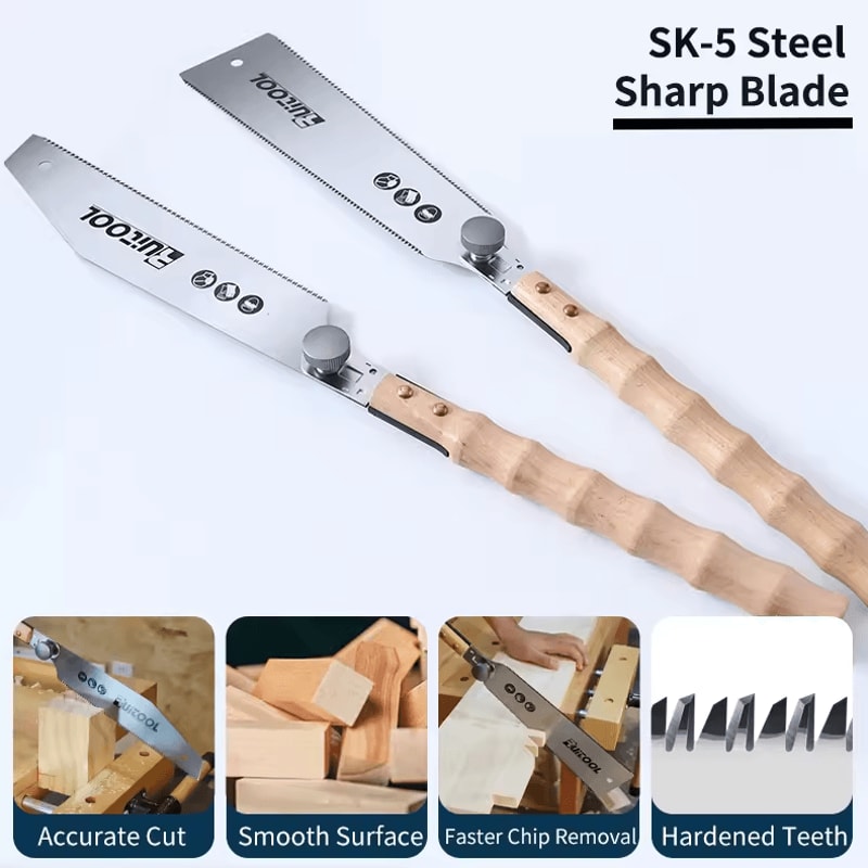 SK5 Precision Japanese Pull Saw 3Edge Teeth Flush Cut Hand Saw With Replaceable Blade 1