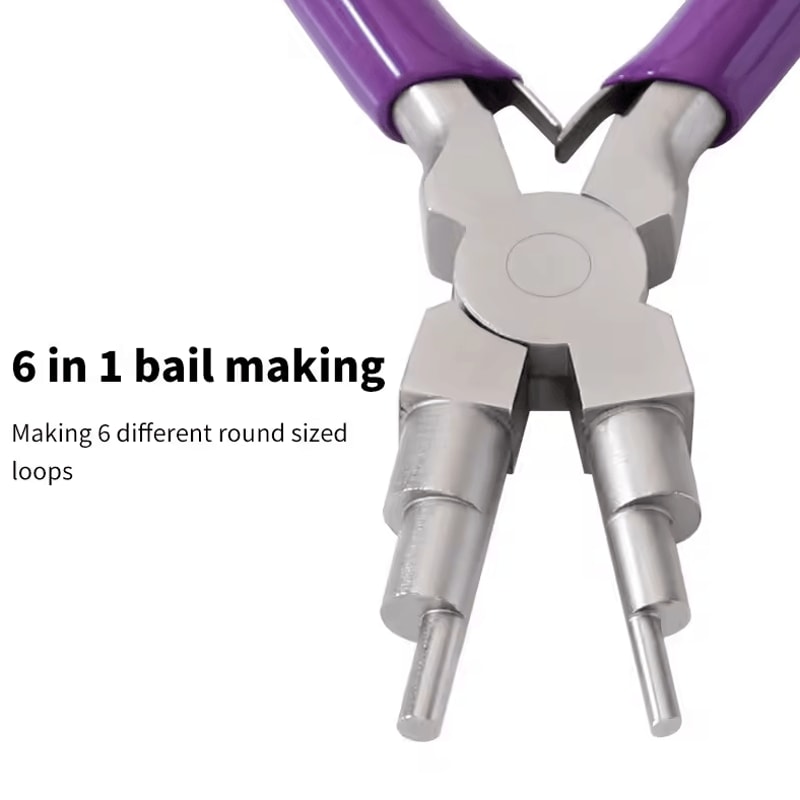 6in1 Precision Bail Making Pliers MultiSize Jewelry Looping Wire Bending Tool 3