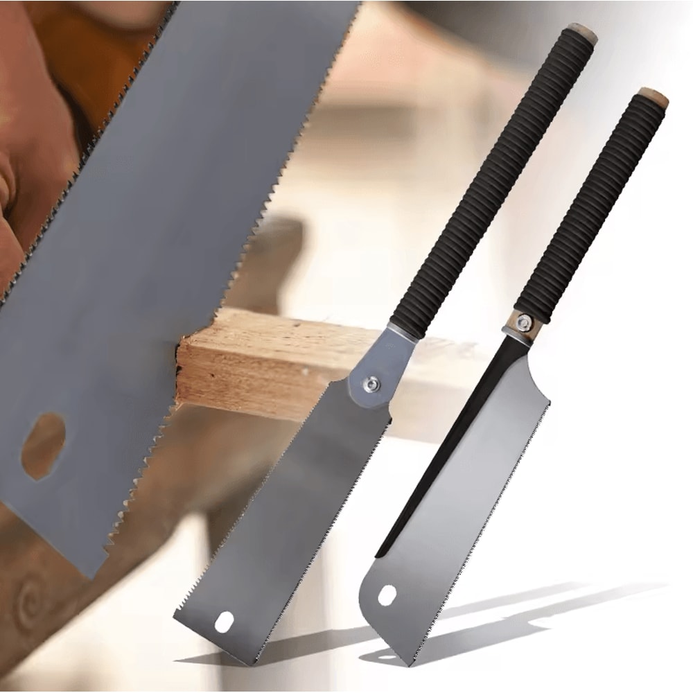 SK5 DualEdge Japanese Pull Saw 93 Flexible Blade Precision Woodworking Tool 0